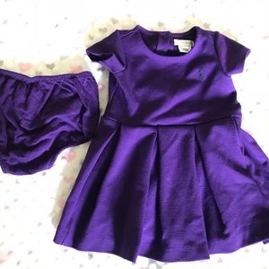 Ralph Lauren pleated dress w. matching under pant.